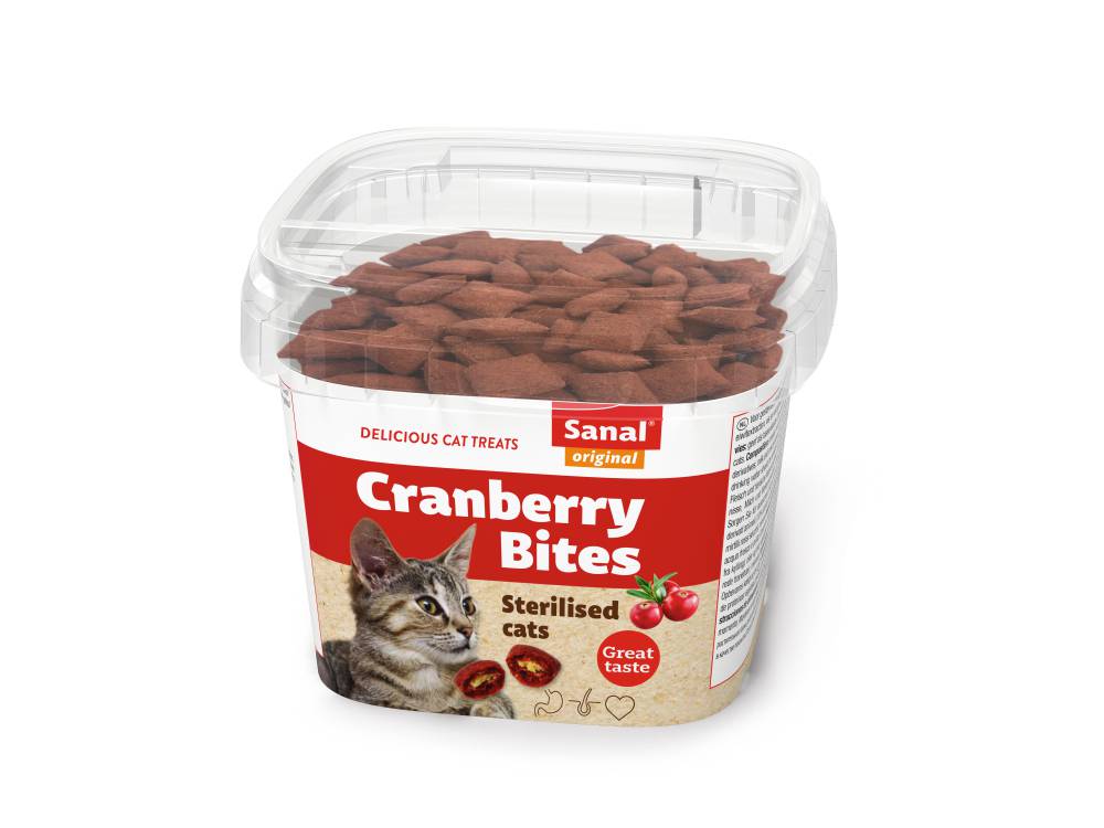 SANAL kassidele Cranberry+Chicken/ jõhvika ja kanaga maius 75g