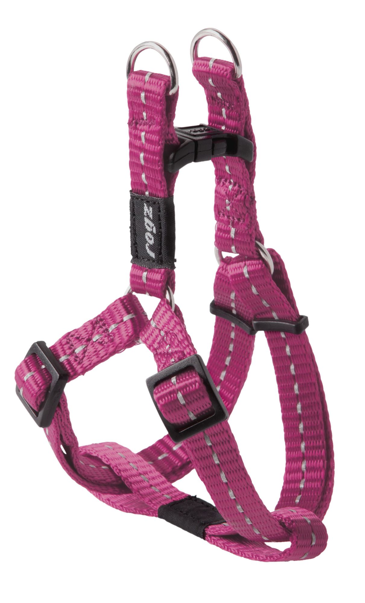 Rogz Utility Small 11mm Nitelife Step-in Dog Harness, Pink Reflective