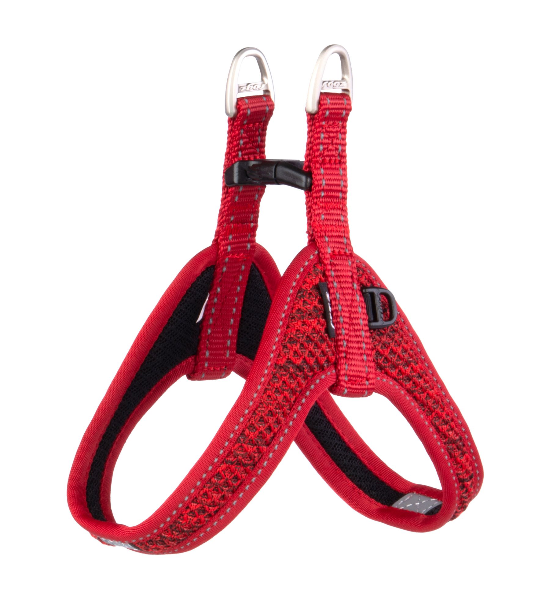 Rogz Utility Small Nitelife Fast Fit Dog Harness, Red Reflective