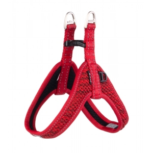 Rogz Utility Small Nitelife Fast Fit Dog Harness, Red Reflective