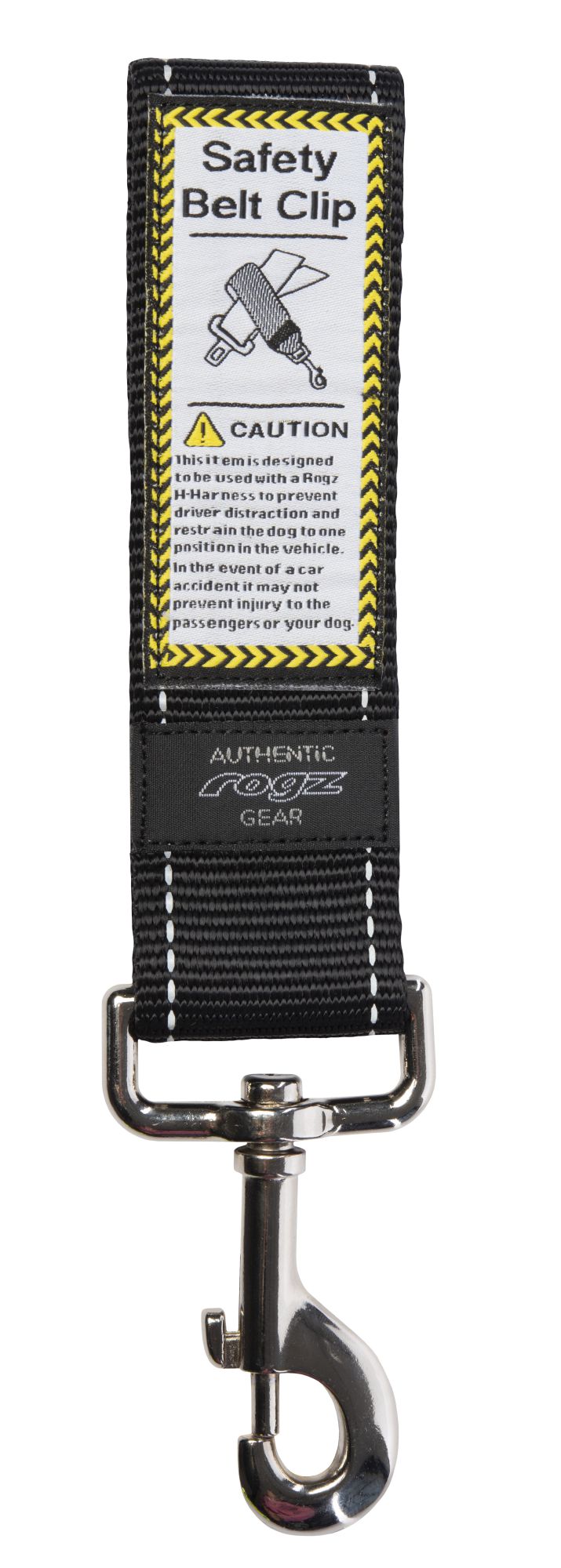Rogz 45mm Safety Belt Clip, Black