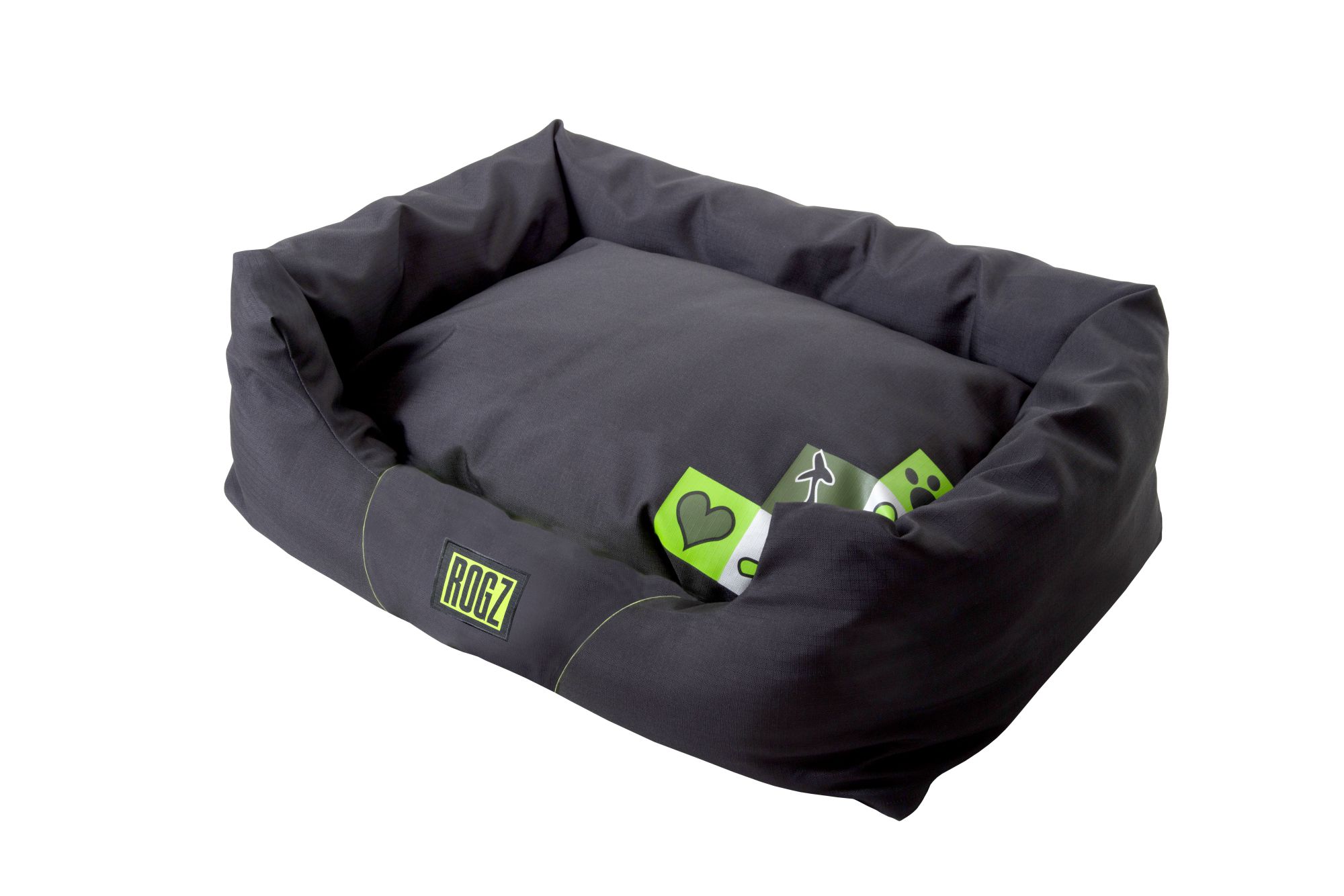 Rogz Spice Podz Medium 72cm x 45cm x 25cm Dog Bed, Lime Juice Design