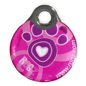 Rogz ID tag /adressisilt Pink Paw small