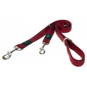 Rogz Utility Small 11mm Nitelife Multi-Purpose Dog Lead, Red Reflective