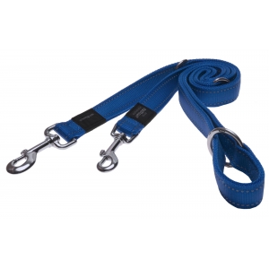 Rogz Utility Small 11mm Nitelife Multi-Purpose Dog Lead, Blue Reflective