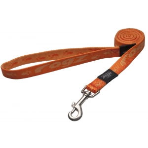 Rogz Alpinist Large 20mm K2 Fixed Dog Lead, Orange Rogz Design