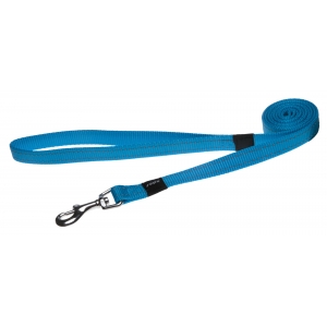 Rogz Utility Medium 16mm Snake Fixed Dog Lead, Turquoise Reflective