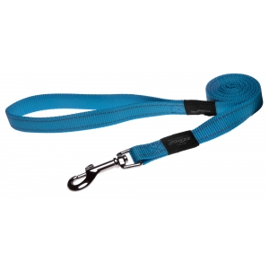 Rogz Utility Extra Large 25mm Lumberjack Fixed Dog Lead, Turquoise Reflective