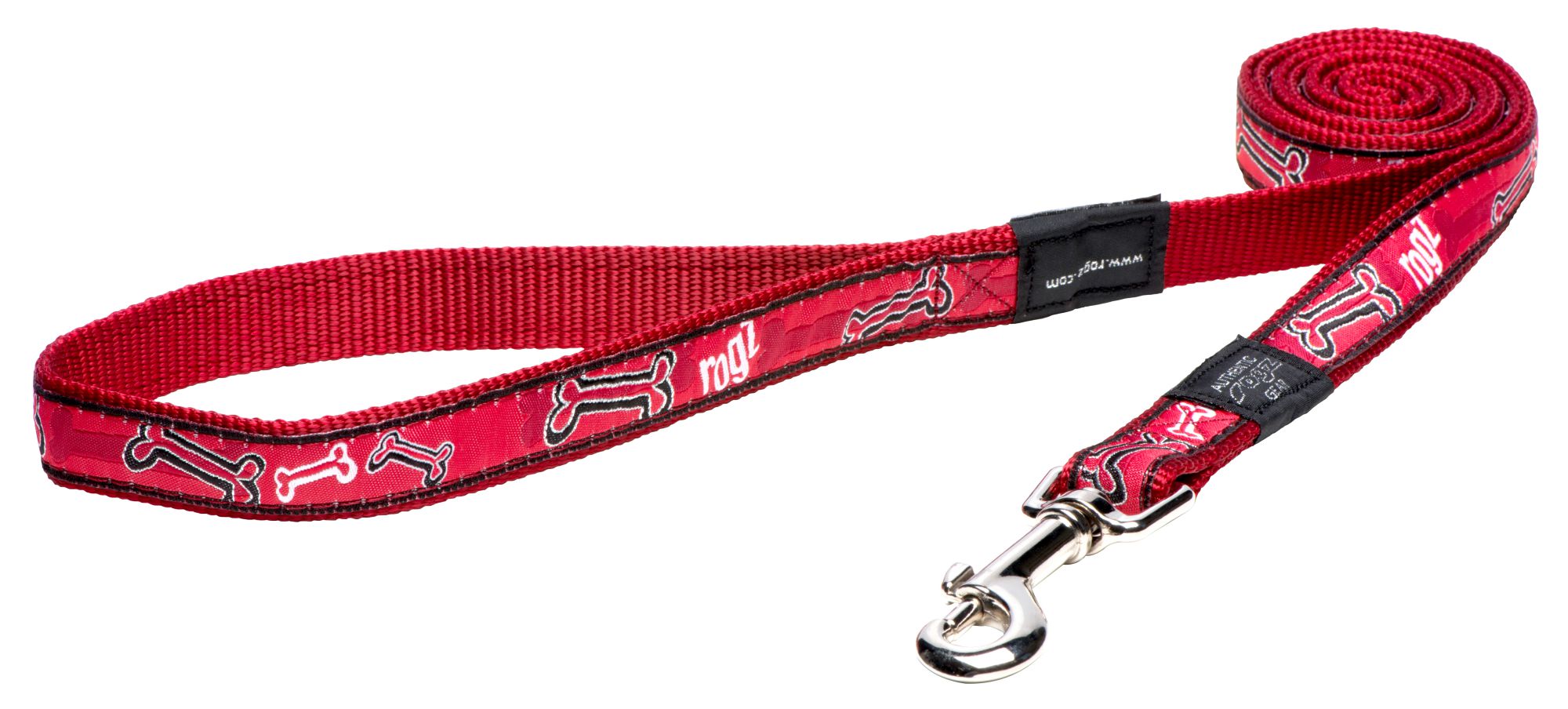 Jalutusrihm Beach Bum Red Rogz Bone 20mm/1,4m