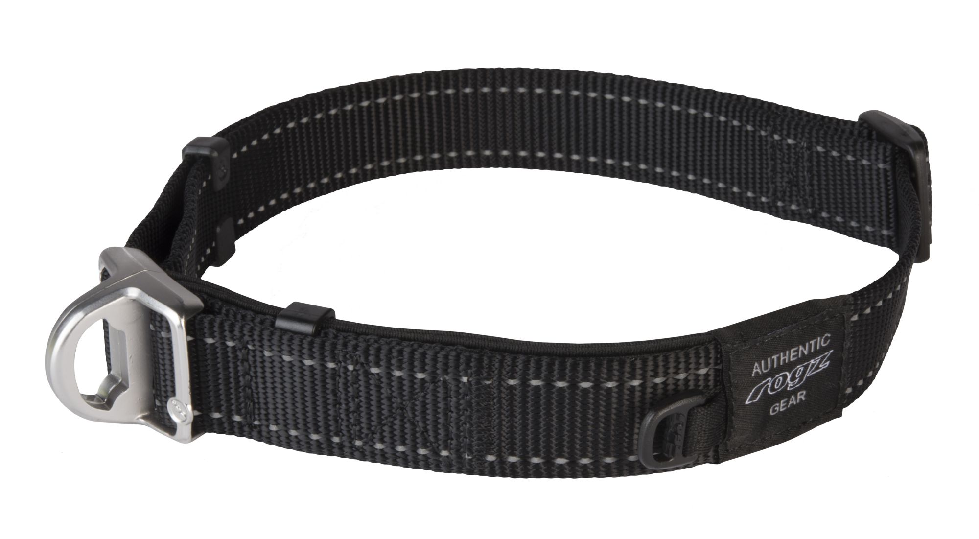 Rogz Utility Extra Large 25mm Lumberjack Safety Collar, Black Reflective