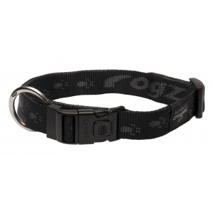 Rogz Alpinist Extra Large 25mm Everest Dog Collar, Black Rogz Design