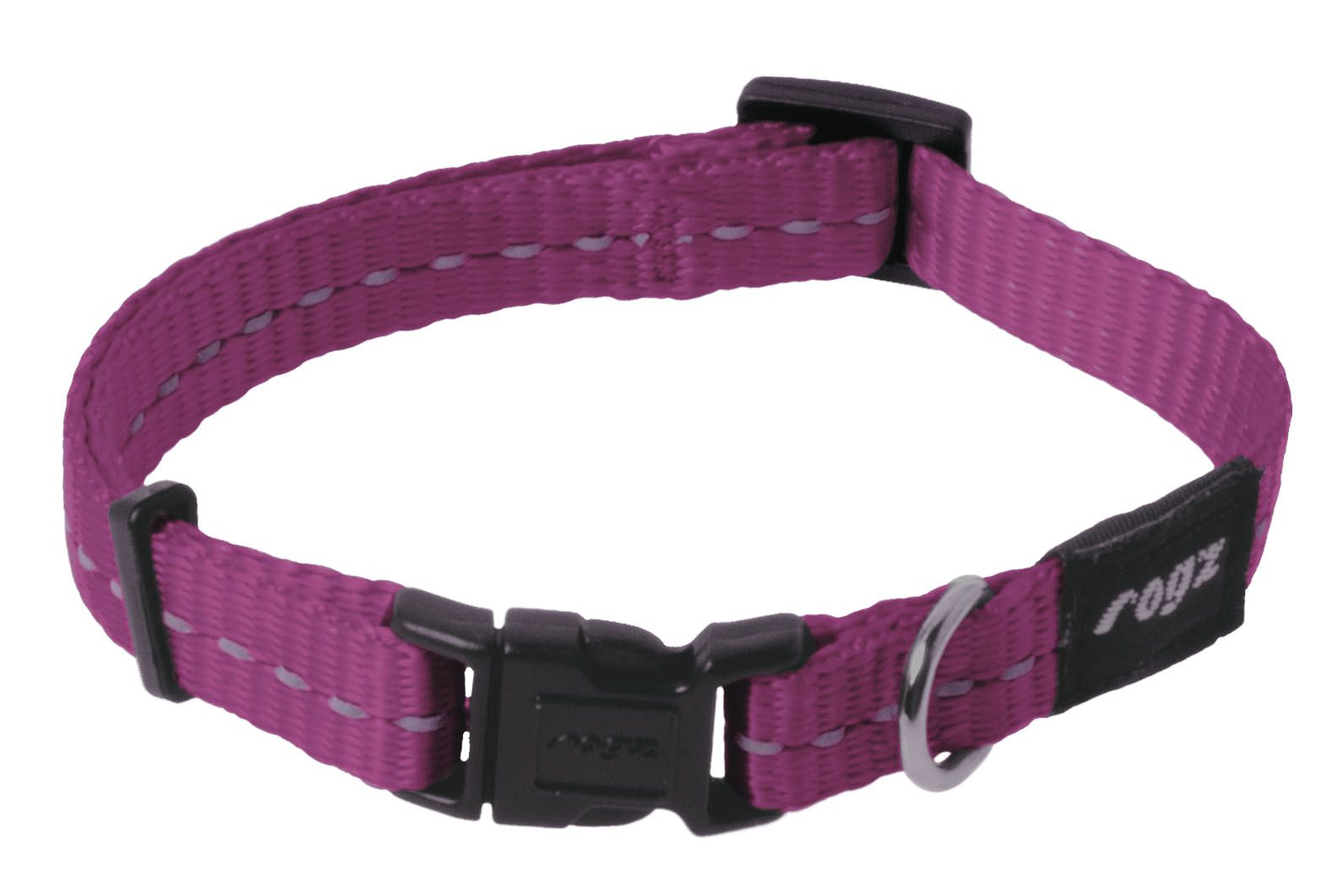 Rogz Utility Small 11mm Nitelife Dog Collar, Pink Reflective