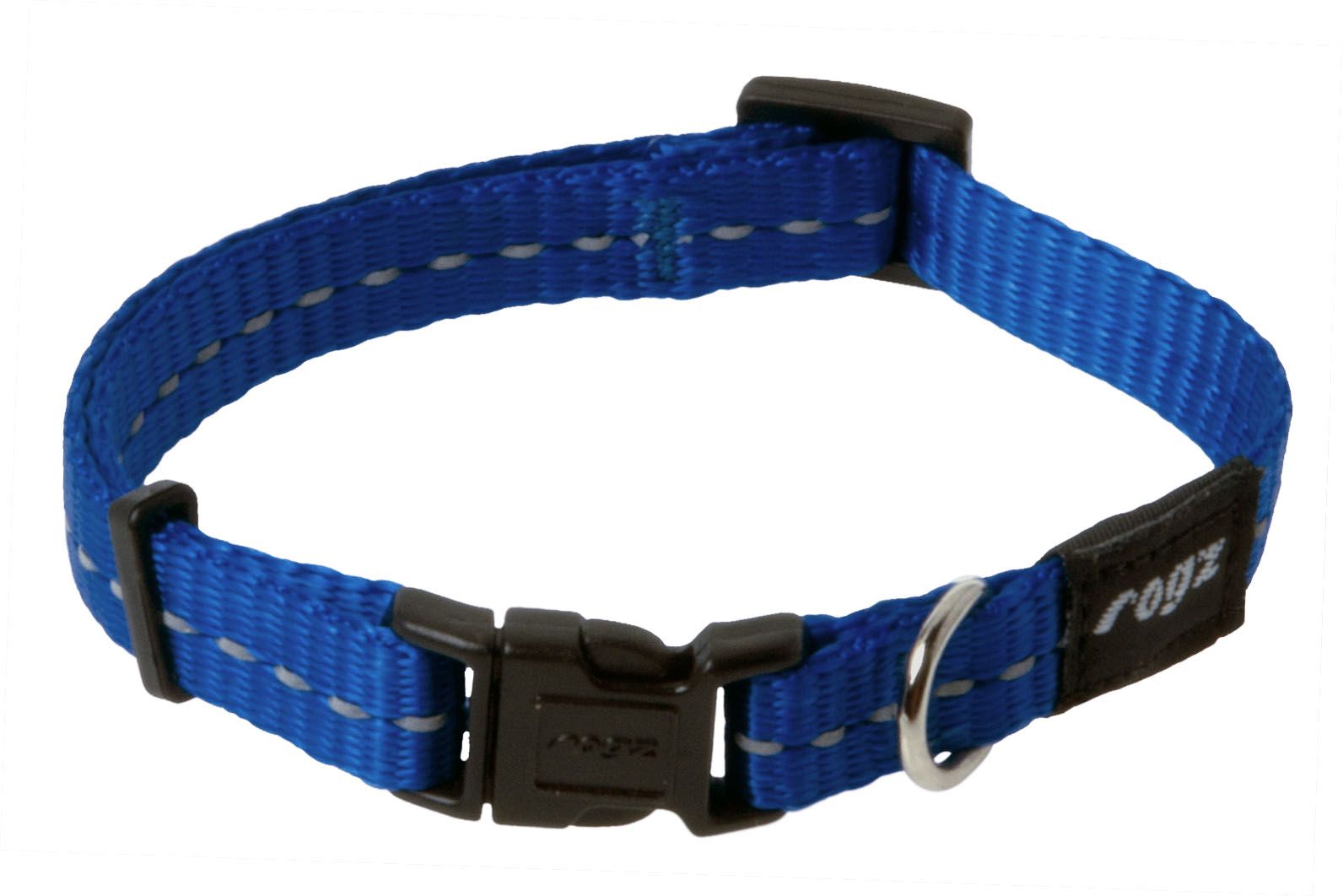 Rogz Utility Small 11mm Nitelife Dog Collar, Blue Reflective