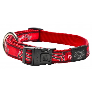 Kaelarihm Beach Bum L Red Rogz Bone 20mm/34-56cm