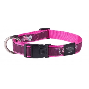 Rogz Fancy Dress Extra Large 25mm Armed Response Dog Collar, Pink Love Design