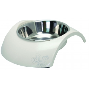 Rogz 2-in-1 Medium 350ml Luna Dog Bowl, Ivory