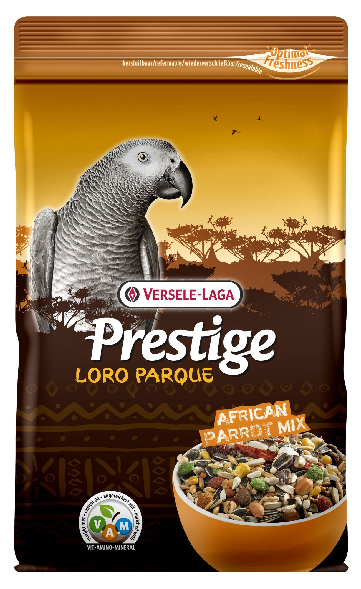 Prestige Loro Parque African Parrot Mix Enriched seed mixture with extruded VAM-pellets 1kg