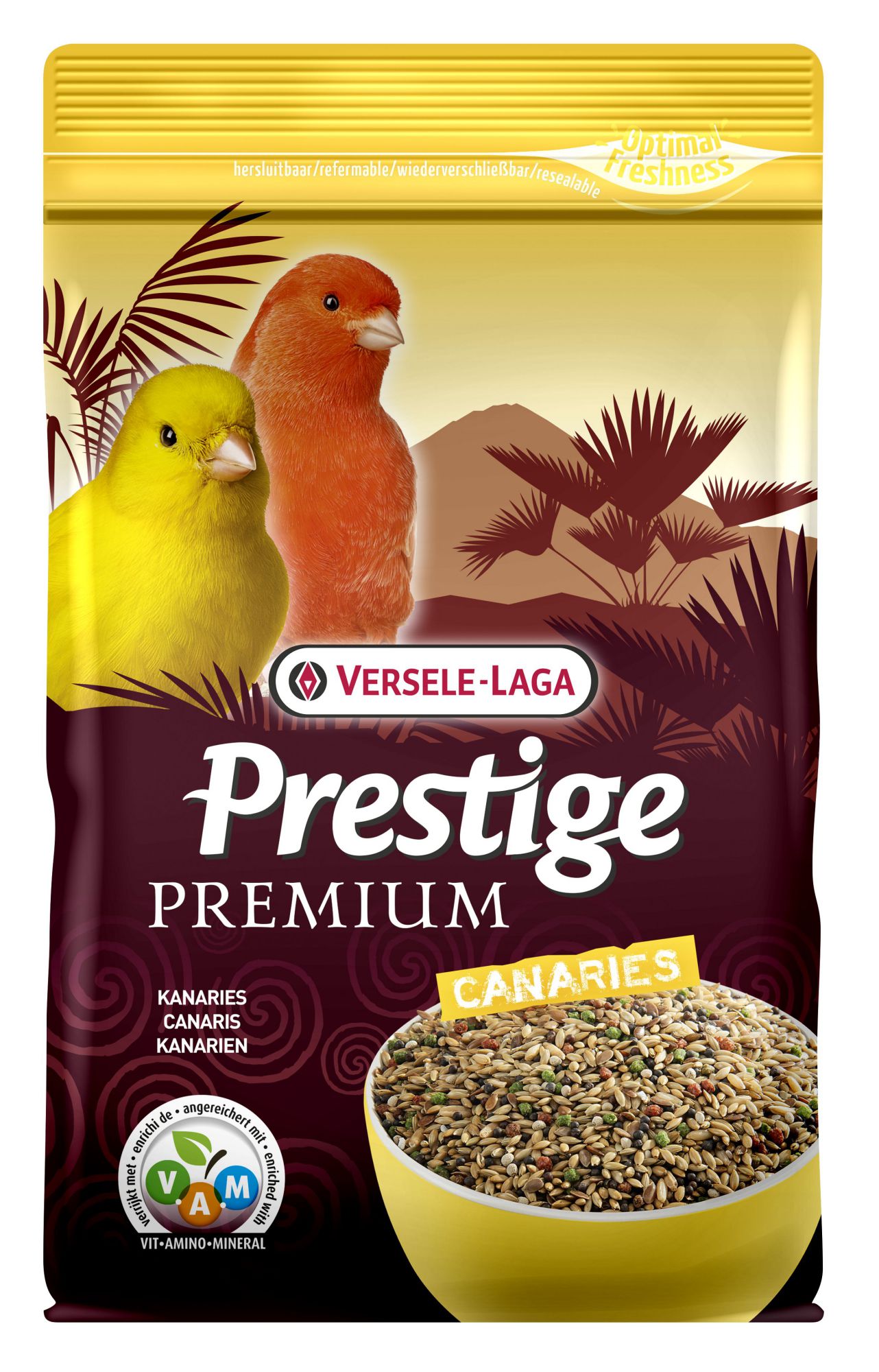 Prestige Premium Canaries Enriched seed mixture with extruded VAM-pellets 800g