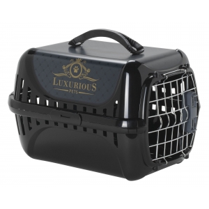 Transpordiboks Trendy Runner Spring Lock Door Luxurious Pets Black