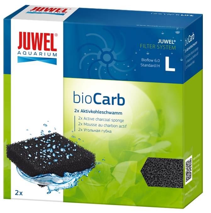 bioCarb L (Standard) - active charcoal sponge