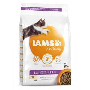 IAMS for Vitality dry cat food (kibble) specially for kittens with fresh chicken 3 kg