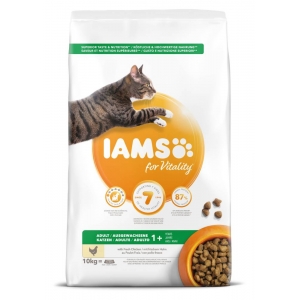 IAMS for Vitality dry cat food (kibble) for adult cats with fresh chicken 10 kg