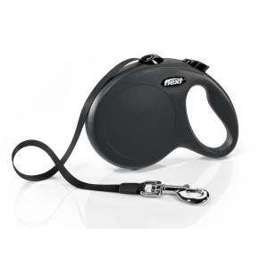 flexi New CLASSIC, tape leash, L: 5 m, black