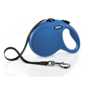 flexi New CLASSIC, tape leash, L: 5 m, blue