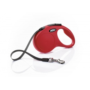 flexi New CLASSIC, tape leash, S: 5 m, red