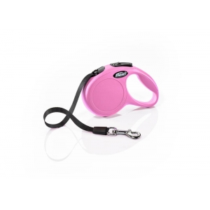 flexi New CLASSIC, tape leash, XS: 3 m, pink