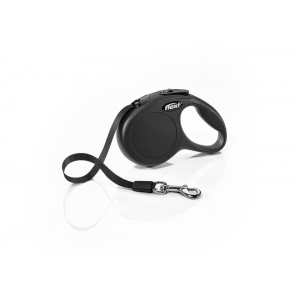 flexi New CLASSIC, tape leash, XS: 3 m, black