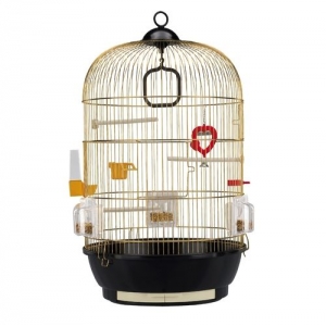 CAGE DIVA ANTIQUE BRASS 42,5X42,5X55,8CM