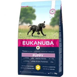 EUKANUBA Puppy kanalihaga suurtele koertele 3 kg