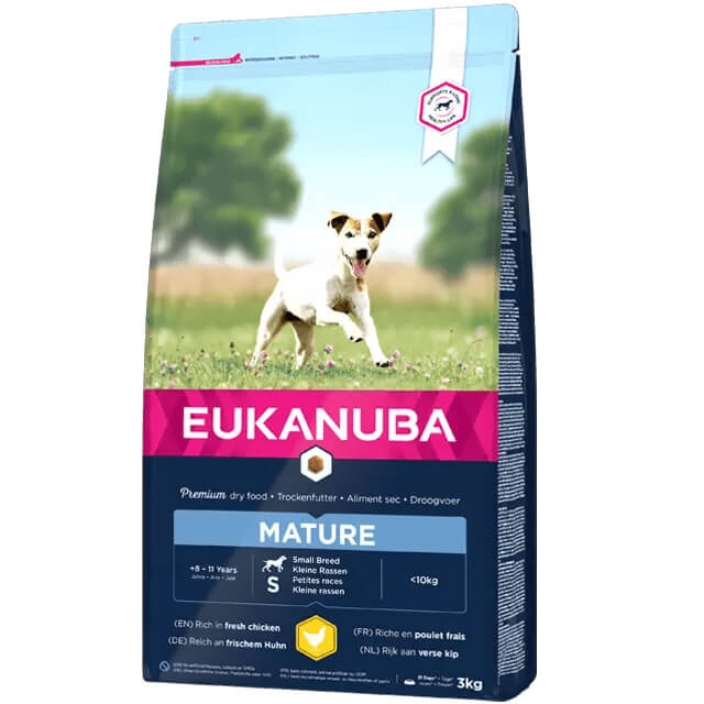 EUKANUBA Mature kanalihaga väikestele koertele 3 kg