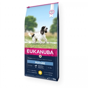 EUKANUBA Mature kanalihaga keskmistele koertele 12 kg