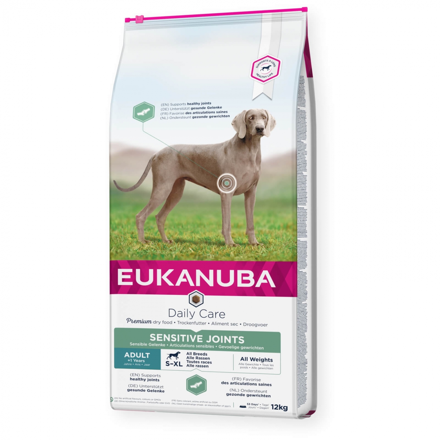 EUKANUBA Adult kanalihaga tundlike liigestega koertele 12kg