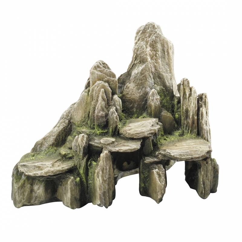 Akvaariumi dekor Stone With Moss 25,5x15,5x20cm roheline