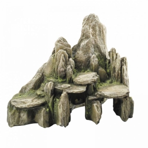 Akvaariumi dekor Stone With Moss 25,5x15,5x20cm roheline