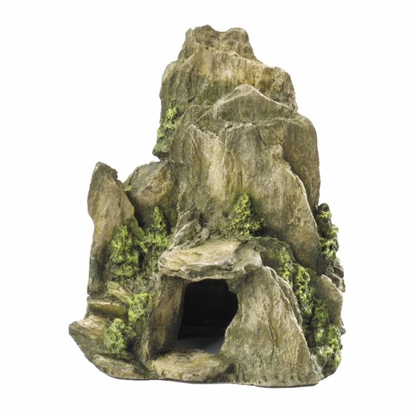 Akvaariumi dekor Stone With Moss ML 19cm roheline