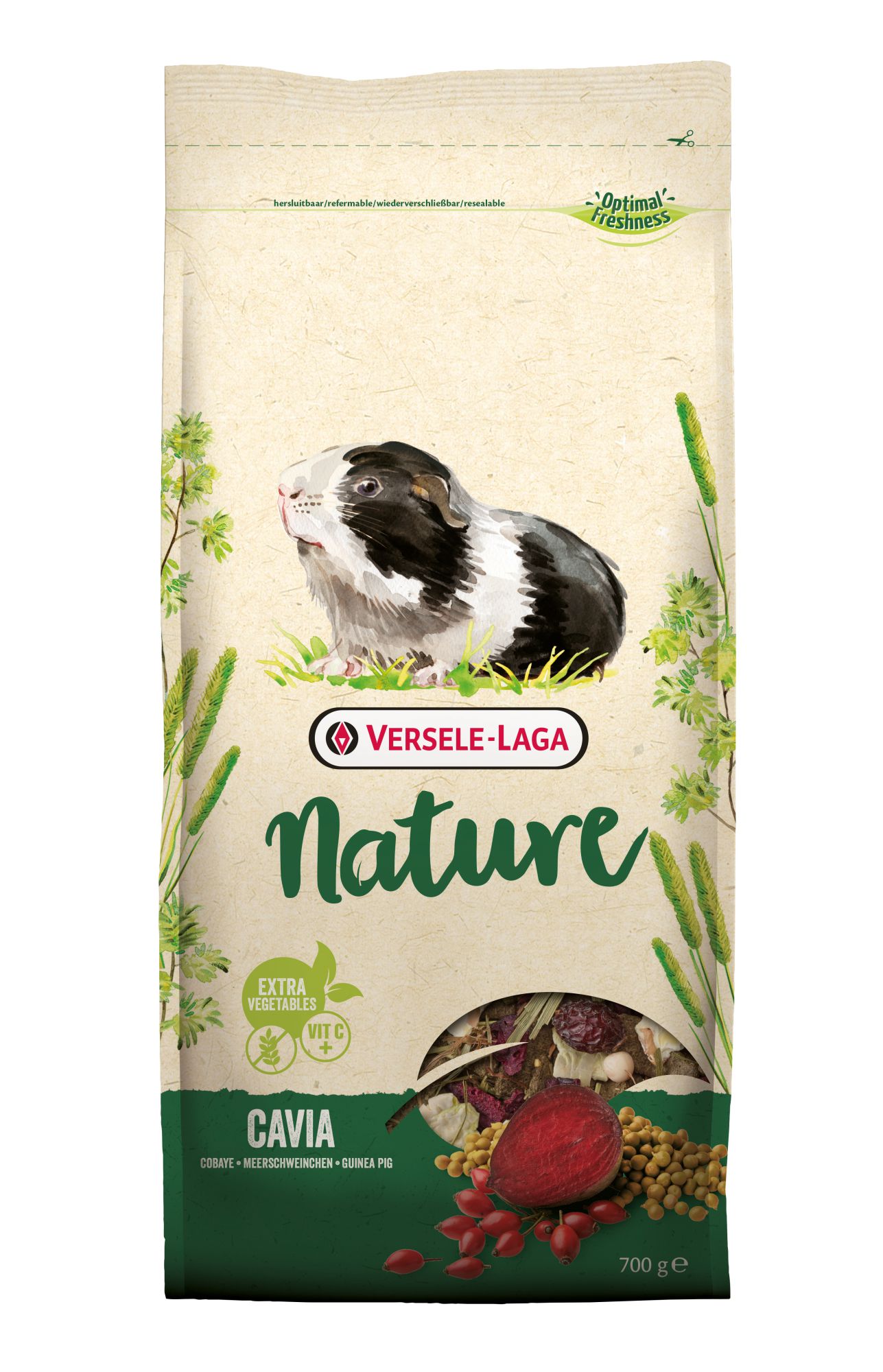 Nature Cavia Varied, high-fibre mixture for guinea pigs 700g