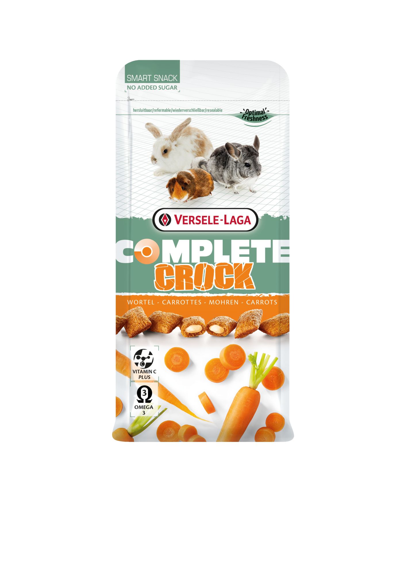 Complete Crock Carrot Well-balanced crunchy snack with soft carrot filling 50g