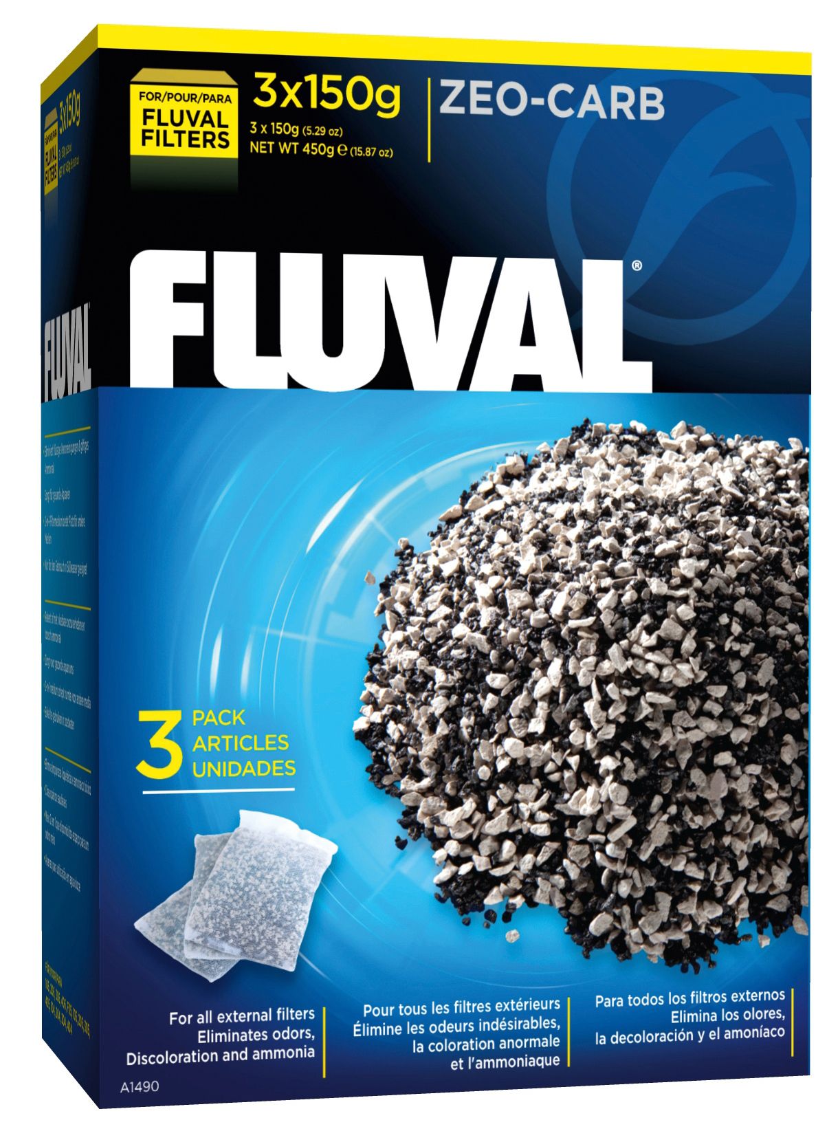 Fluval Zeo-Carb 450 Gram (3x150g)-V