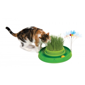 Kassi mänguasi Catit Circuit Ball Toy with Grass