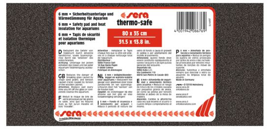 Sera Thermo safe alusmatt 80x35cm