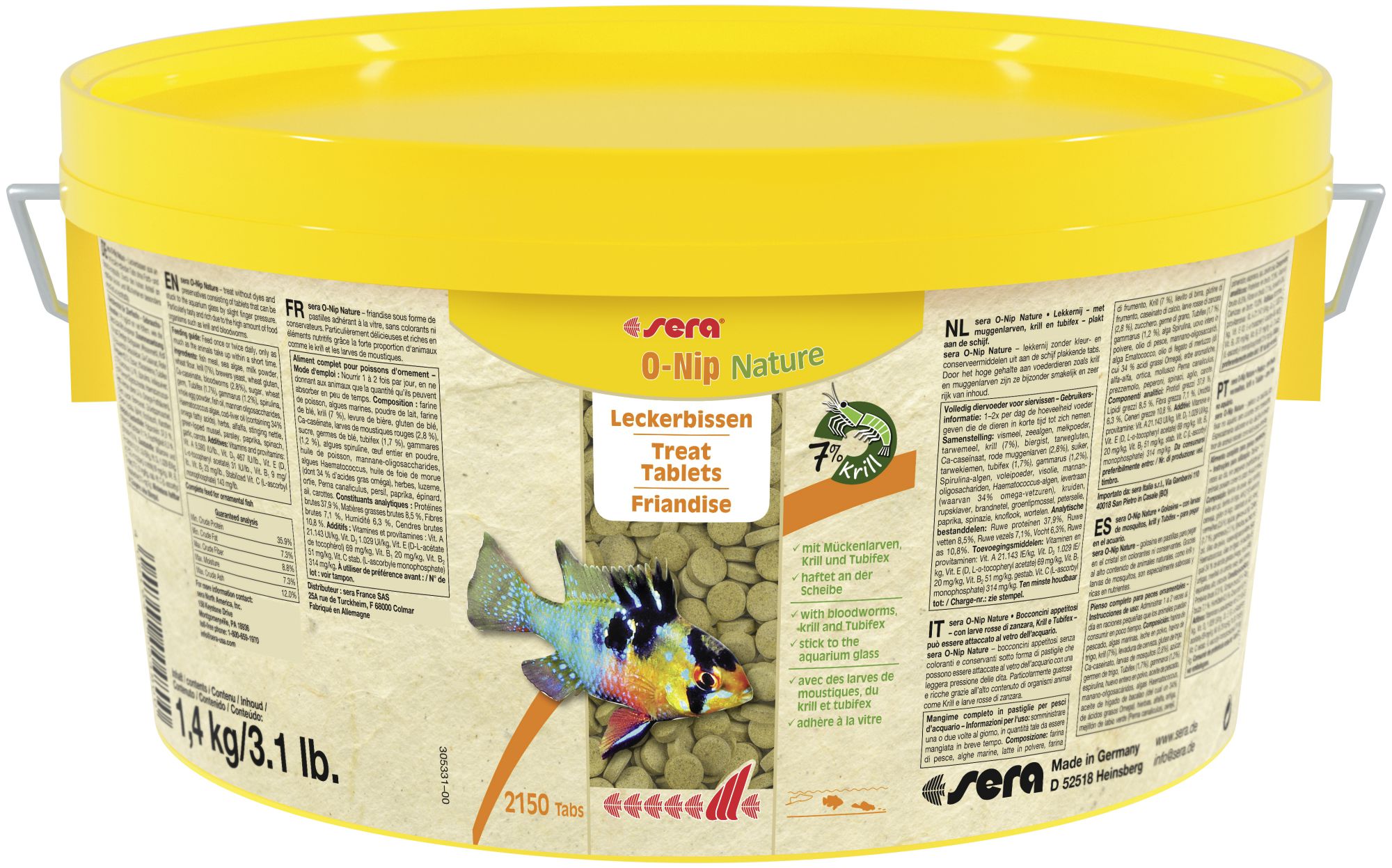 sera O-Nip Nature 1,4 kg