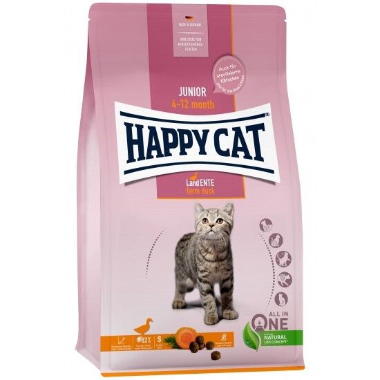 Happy Cat Supreme Junior Land-Ente 4kg