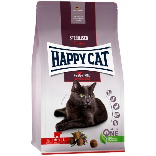 Happy Cat Sterilised Voralpen-Rind 4kg