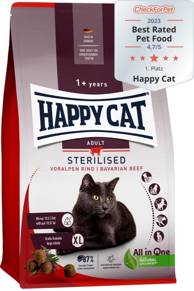Happy Cat Sterilised Voralpen-Rind 10kg