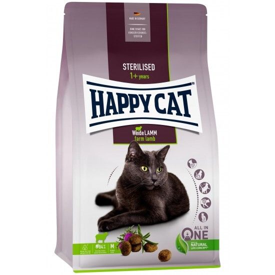 Happy Cat Sterilised Weide-Lamm 4kg