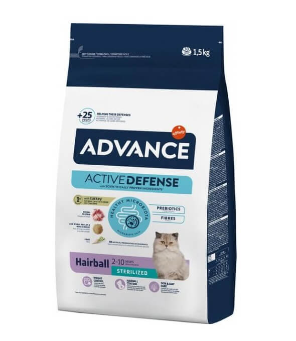 Advance Cat Sterilized Hairball Turkey&Barley 1,5kg